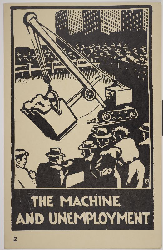 The Machine and Unemployment by Paul Herzel c.1935